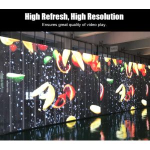 Outdoor P7.8-7.8 video transparent led screen , 4500Cd brightness 4G, WI-FI