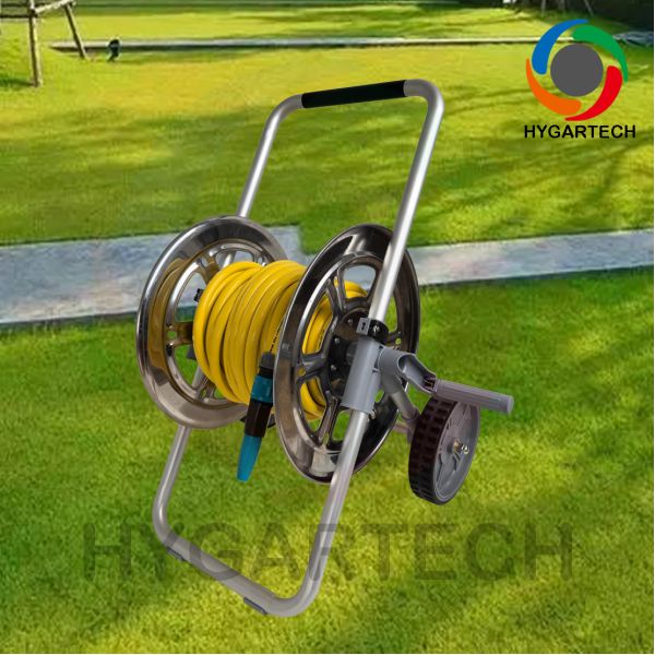 Quality Bare Reel Compatible Metal Hose Reel Cart Hose Holding Equipment Designed for Hose Handling and Secure Storage Solutions wholesale