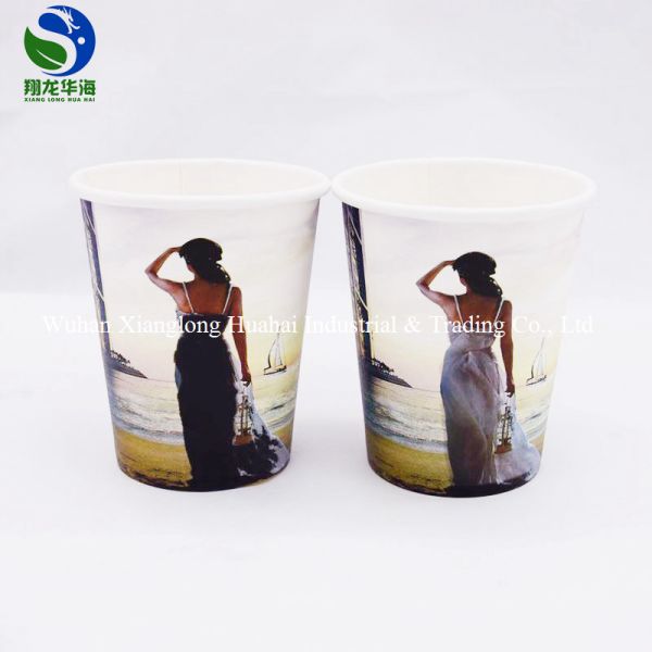 Quality Single Wall Biodegradable Hot Cups Eco - Friendly Felxo Printing Design wholesale