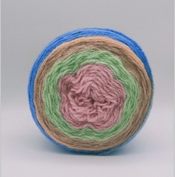 Chunky Acrylic Wool Blend Yarn Anti Static Washable For Scarves