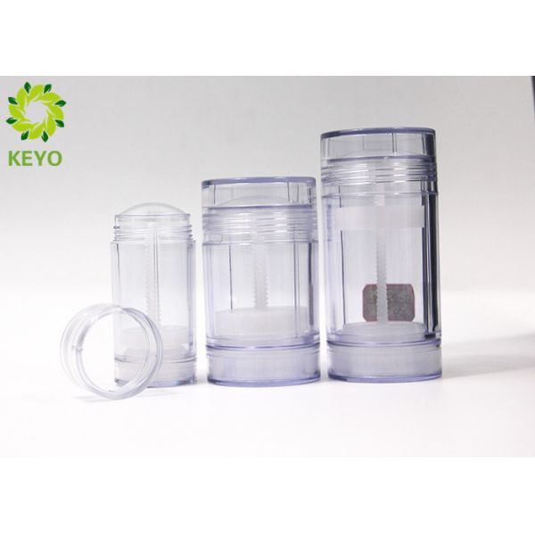 Quality AS Plastic Clear Gel / Stick Deodorant Containers Round Shape 30g 50g 75g Optional wholesale