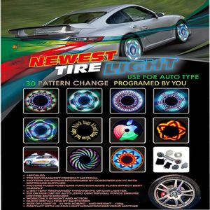AUTO PROGRAMABLE & RECHARGEABLE WHEEL LED LIGHT