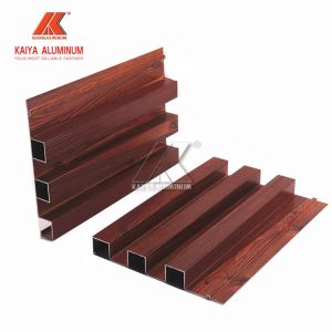 3d Simulating Wood Grain U Shaped Aluminum Profile For Ceiling