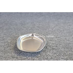 Cooking utensil food grade 37g appetizer plates pentagonal shaped dipping bowls