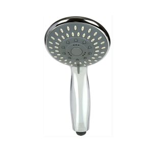Round 4.4 Inch Handheld Rainfall Shower Head 5 Spray Modes