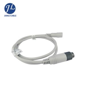 Whit PVC Material Backup Camera Extension Cable With 6 Pin Male And Female