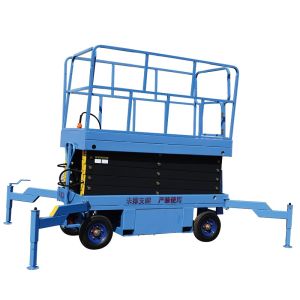 China Skylift Mobile Aerial Work Platform Lift 6m 8m 10m 12m 14m Hydraulic Scissor Lift for Cargo Scaffolding Mobile Lifter on sale
