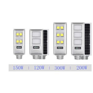 COB SMD Square Or Warehouse Ip66 All In One Solar Street Light