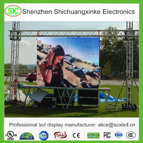 Quality Light Weight Super Thin Hanging LED Display , Chaming Events Led Screen 500x500 wholesale