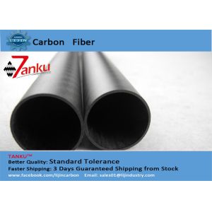 China Carbon Fiber Composite Tubing In 14mm*12mm*1000mm 1mm Thickness on sale