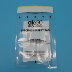 Cheap Secure 95kpa Medical Specimen Bag With Absorbent Pads And Tubes For Safe Biohazard Sample Containment for sale
