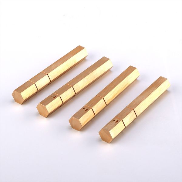 Aluminum 6063-T6 Custom Brass Turning Parts 950mm Hexagonal Aluminum Extrusion