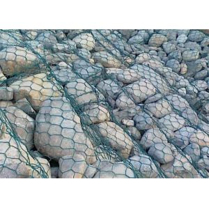 ISO9001 Anti Corrosion 2x1x1m Woven Gabion Basket
