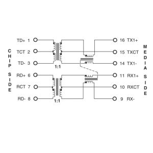 H2019NL / LP2019ANL POE Transformer 10/100BASE-TX VoIP Magnetics Modules