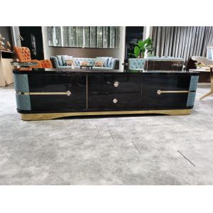 2.2x0.55m Italian Style TV Stand 17.7" Console With Drawers And Cabinets