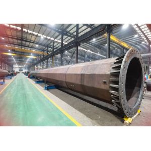 Q235 ISO 9001 Steel Transmission Pole For Transmission Lines And Distribution