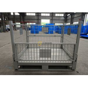 Steel Collapsible Pallet Cage With Padlock Locking System 50kg