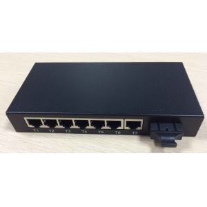 Fast 8 Ports Ethernet Network Switch 100FX And 7 10 / 100M Rj45 With Management