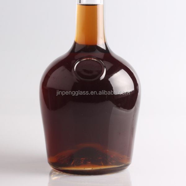 Customized Long Neck Thick Bottom Flint Glass Bottles for Vodka Gin Rum Champagne