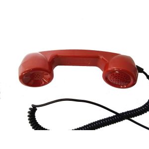 Anti Destructive PC / ABS Material Red Telephone Handset for Public Phone