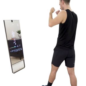 55inch Interactive Fitness magic mirror display with Personalized Workouts and
