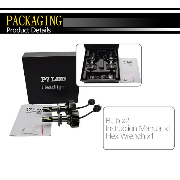 P7 9004/9007 4200lm Car LED headlight kit--From China hid led lighting factory BAOBAO