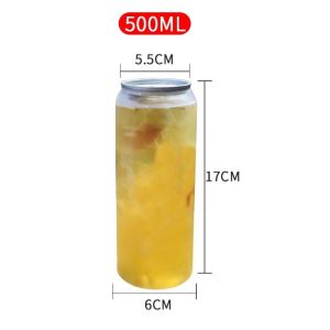 China Printing Logo 500ml 6CM BPA Free Plastic Beverage Cans on sale