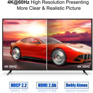 Two In One Out 2.0 HDMI Switch Box 4K HD Signal Switching With AB 60hz HDCP2.2