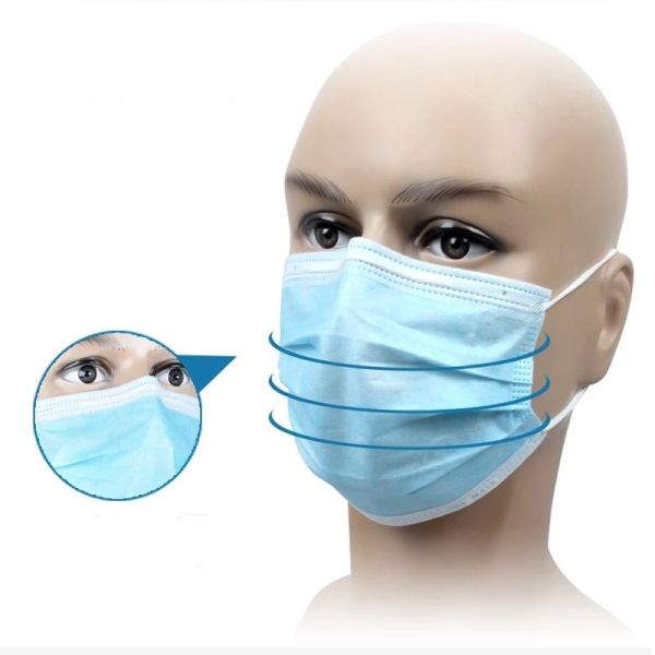 Quality Healthcare Earloop Disposable Masks With High Elastic Flat Ear Straps wholesale
