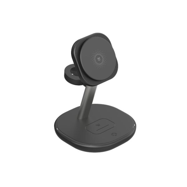 ABS 15W Qi Magnetic Multifunctional Wireless Charging Desktop 3 in 1 Stand for