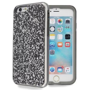 2 in 1 Luxury Diamond Plating TPU+PC Flash Drilling Back Cover Cell Phone Case