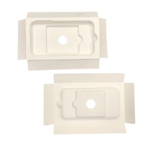 Electronics Sugarcane Fiber Packaging , Oil Resistant Custom Molded Pulp