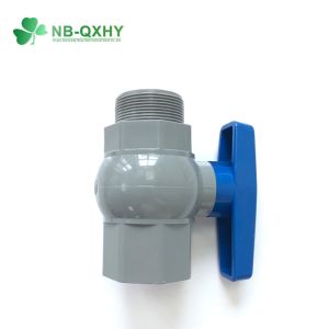 Grey Thread Manual 1/2"-4" PVC Octagonal Ball Valve Fast Delivery Customized