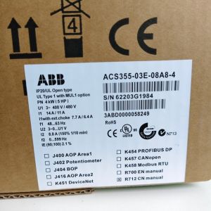 ACS355-03E-08A8-4 ABB LV AC machinery drive module