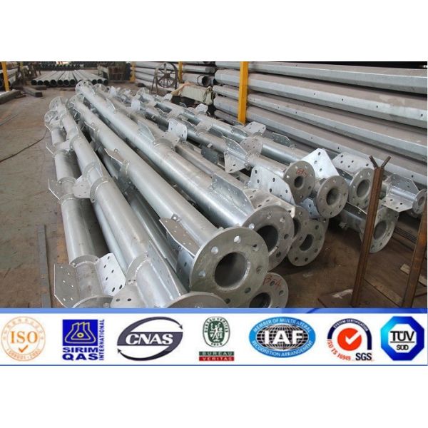 Quality 133kv 40ft Galvanised Utility Power Poles With ISO  wholesale