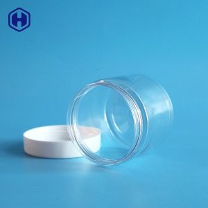Nontoxic Round Plastic Containers With Screw On Lids Eco Friendly