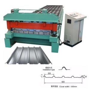 Trapezoidal Metal Roofing Sheet Roll Forming Machine For Zinc Color Steel Ibr