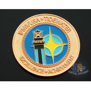 Iron Die Strucking Custom Challenge Coins Promotional Items Cut Edge
