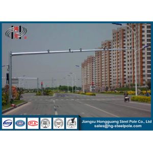 China Hot Dip Galvanized Octagonal Security Camera Pole , Steel Light Post on sale