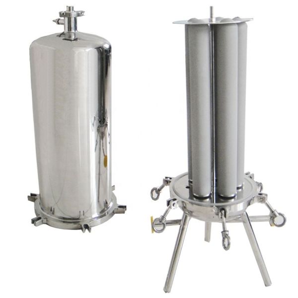 Quality 25kg Stainless Steel Multi Cartridge Filter Housing for Industrial Liquid Filtration wholesale