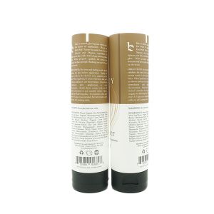 7.5oz Empty Plastic Tube Packaging For Self Tanner With Black Flip Top Cap