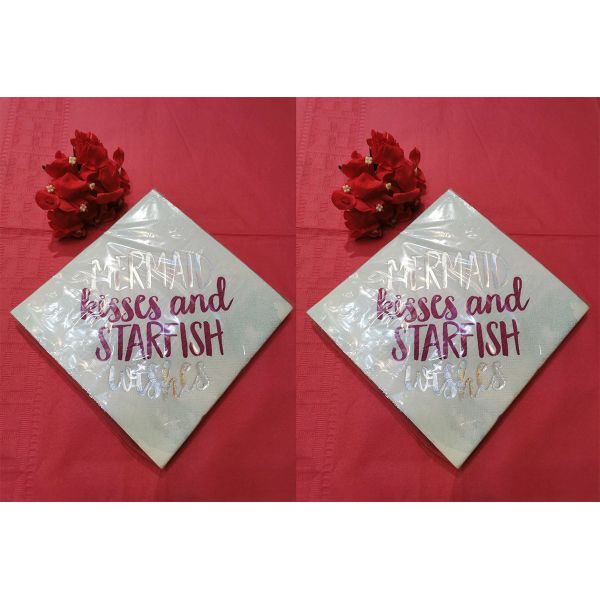 Quality ODM Decorative Gold Foil Napkin Corrugated Paper 18gsm Virgin Wood Pulp wholesale