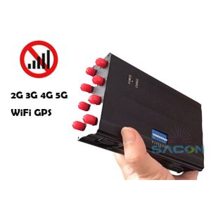 2G 3G 4G WiFi 8 Antennas 20m Mobile Phone Blocker Jammer