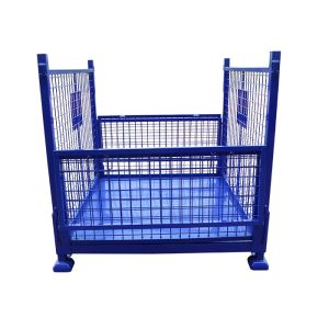 Collapsible Pallet Mesh Cage Stackable Stillages Storage Container