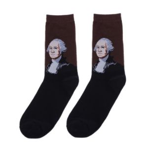 Snagging Resistance White High Top Socks With Regular Style