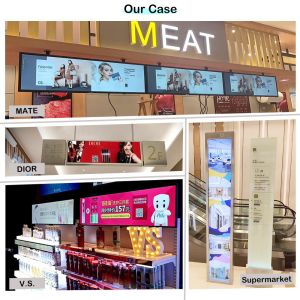 36" Stretched LCD Display strips cuts off edges Ultra Wide Wall Mount