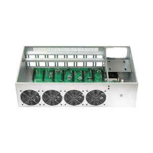 8 GPU Mining Rig Slot Mainframe With High Power Supply And Four Cooling Fan