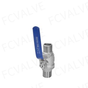 2PC M/M Threaded Stainless Steel 304 Ball Valve with Floating Ball Customized
