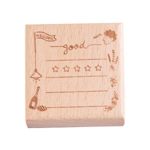 wooden printing stamp for child toy