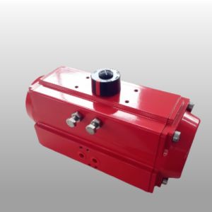 PTFE Coated Rack And Pinion Actuator High / Low Temperature Pneumatic Drive